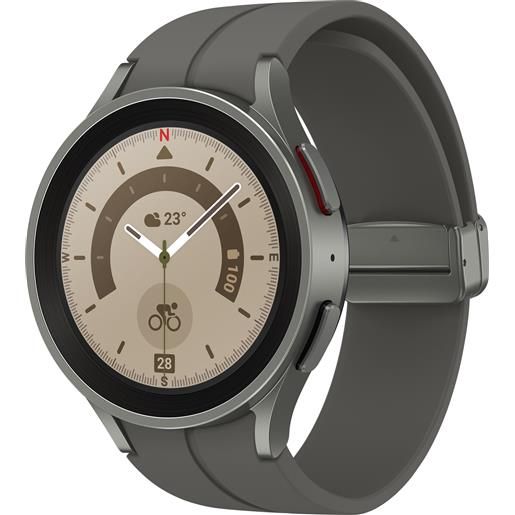 Samsung smartwatch Samsung galaxy watch5 pro 3,56 cm (1.4) oled 45 mm digitale 450 x pixel touch screen 4g titanio wi-fi gps (satellitare) [sm-r925fztaeub]