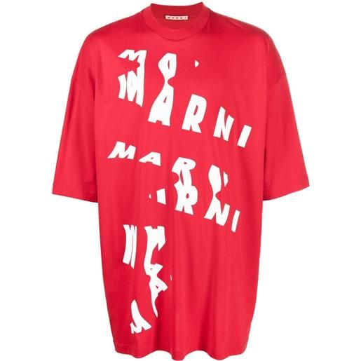 Marni t-shirt con stampa - rosso