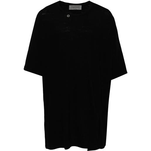 Yohji Yamamoto t-shirt con decorazione - nero