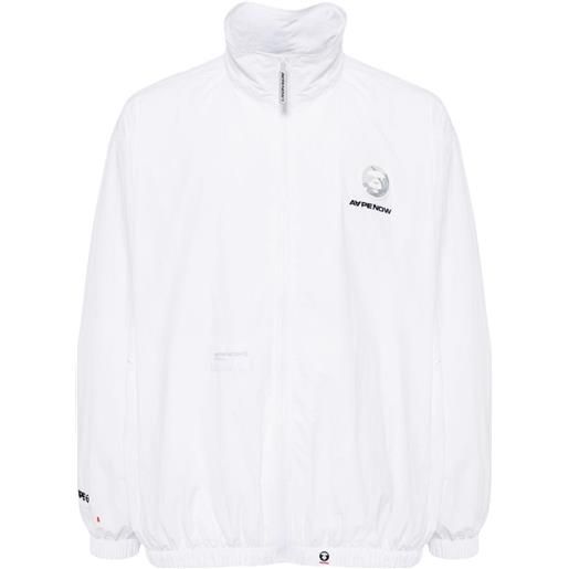 AAPE BY *A BATHING APE® bomber con logo - bianco