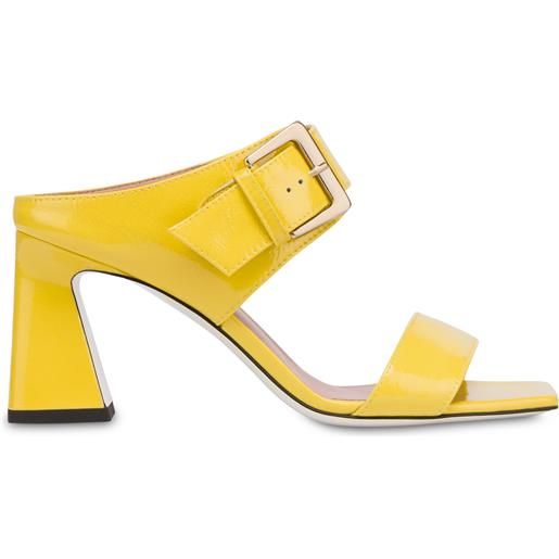 POLLINI sandali in naplak con fibbia ethos - giallo