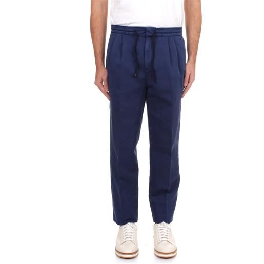 Brunello Cucinelli pantaloni pantalacci uomo blu