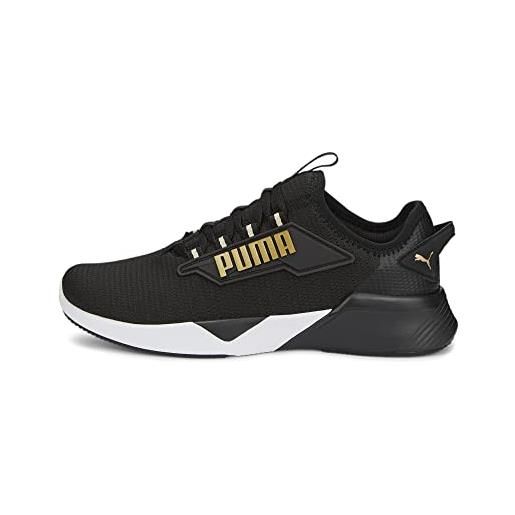 PUMA retaliate 2, sneakers unisex - adulto, nero (nero puma black puma team gold), 42.5 eu