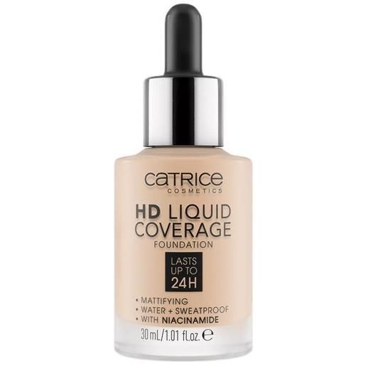 CATRICE hd liquid coverage - fondotinta liquido opacizzante 010 light beige