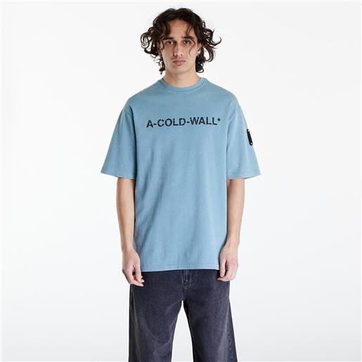 A-COLD-WALL* overdye logo t-shirt faded teal
