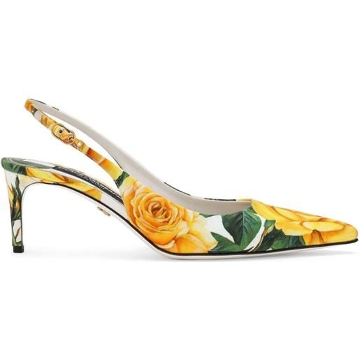 Dolce & Gabbana pumps a fiori - giallo