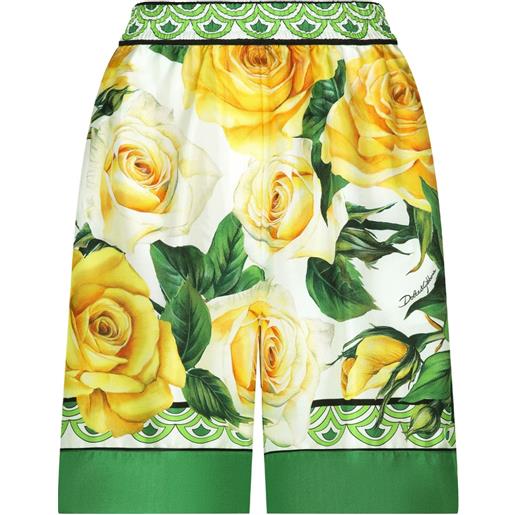 Dolce & Gabbana shorts a fiori - verde