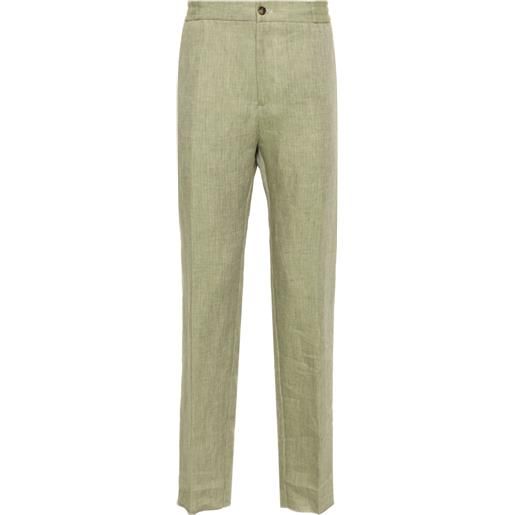 ETRO pantaloni affusolati con coulisse - verde