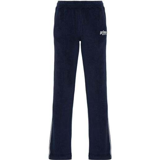 Sporty & Rich pantaloni con ricamo logo - blu