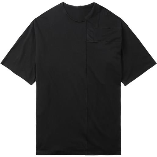 Yohji Yamamoto t-shirt asimmetrica - nero