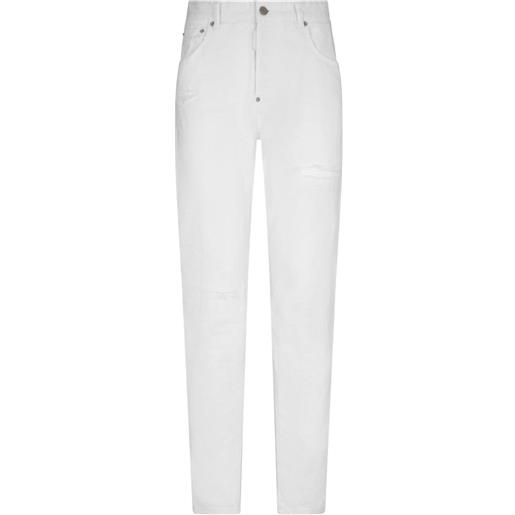 Dsquared2 jeans white bull - bianco
