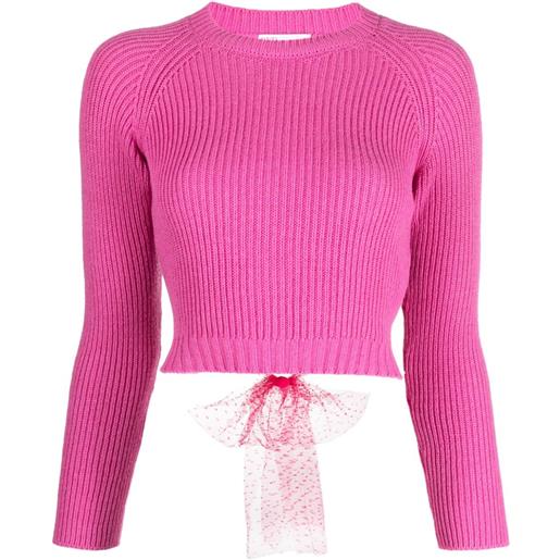 RED Valentino maglione con nodo - rosa