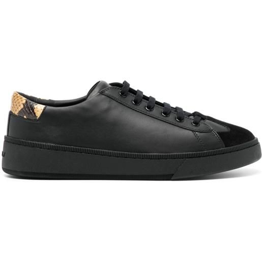 Bally sneakers in pelle con stampa - nero