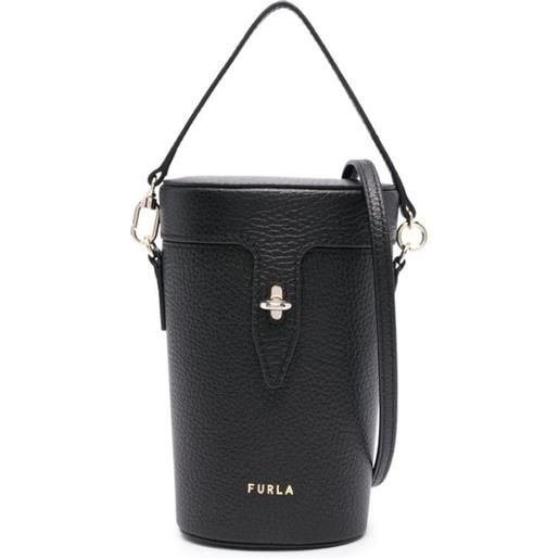 Furla borsa tote con stampa - nero