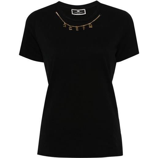 Elisabetta Franchi t-shirt con logo - nero