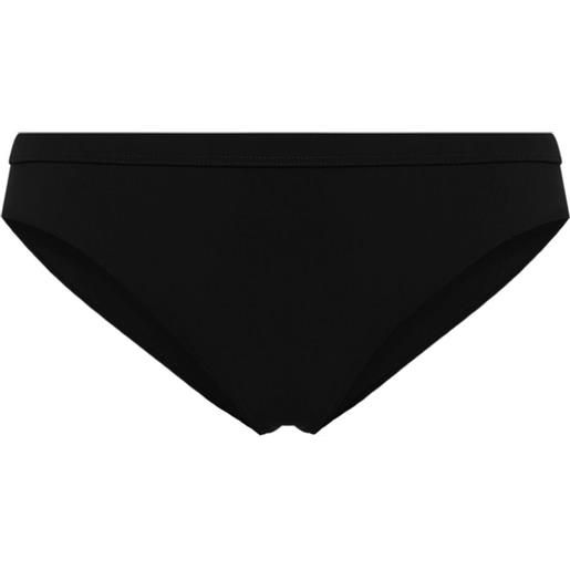 Jil Sander slip bikini con vita elasticizzata - nero