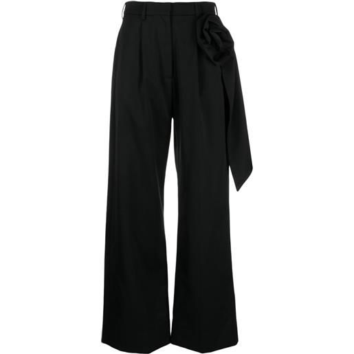 Simone Rocha pantaloni con applicazione - nero