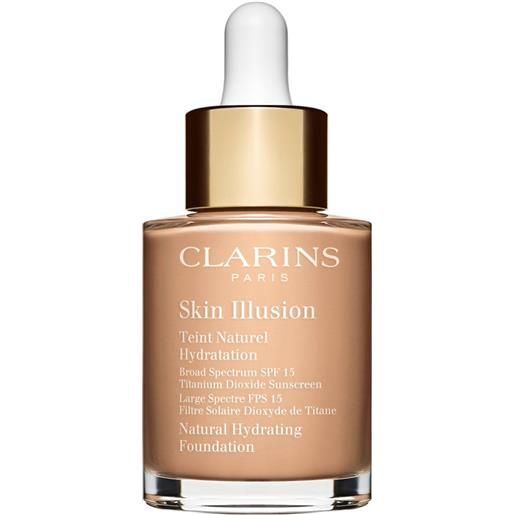 Clarins skin illusion teint naturel hydratation spf15 fondotinta liquido 108 sand