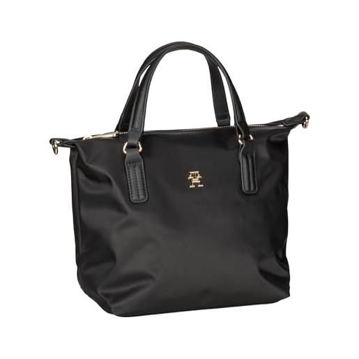 Tommy Hilfiger donna poppy th small tote, black, os