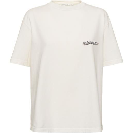 ALESSANDRA RICH t-shirt in jersey con stampa