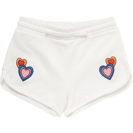 STELLA MCCARTNEY KIDS shorts in felpa di cotone