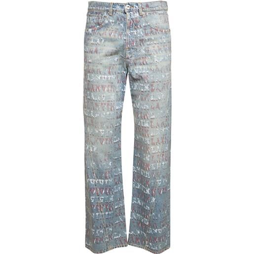 LANVIN jeans in denim stampato