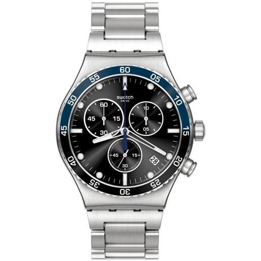 Swatch orologio cronografo Swatch dark blue irony