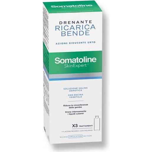 Somatoline skin expert bende snellenti drenanti kit ricarica 400 ml