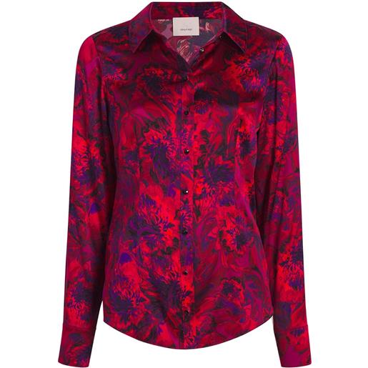 Cinq A Sept camicia con stampa petra - rosso