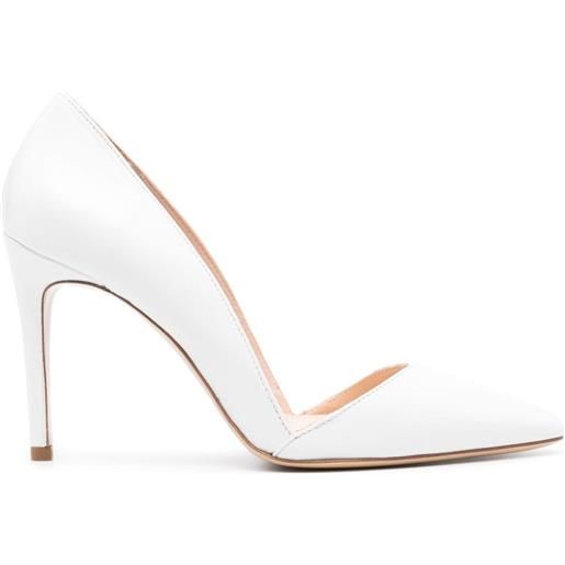 P.A.R.O.S.H. pumps in pelle 95mm - bianco