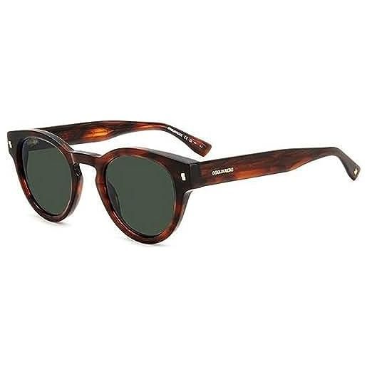 DSQUARED2 dsq d2 0077/s sunglasses, ex4/qt brown horn, 48 unisex