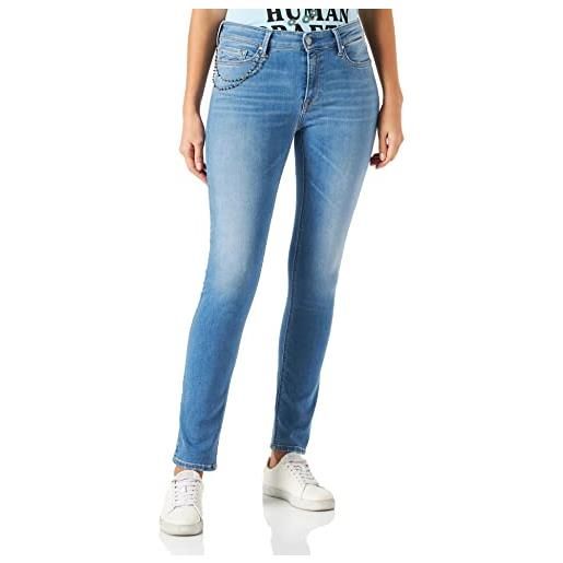 Replay luzien rose label jeans, 010 light blue, 27w x 30l donna