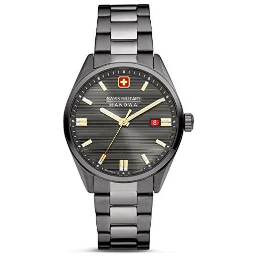 Swiss Military Hanowa orologio analogico al quarzo uomo con cinturino in acciaio inossidabile smwgh2200141