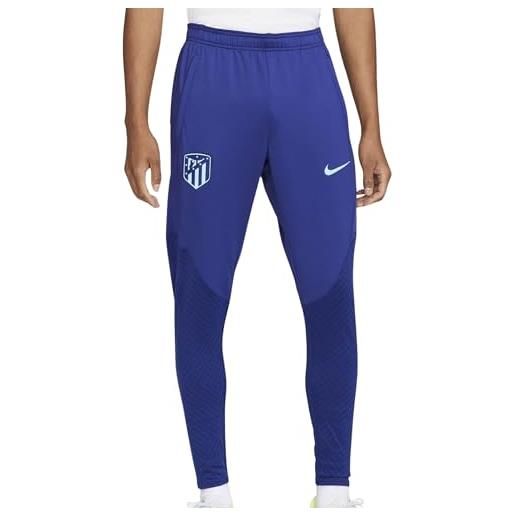 Nike atlético madrid strike pant, deep royal blue/copa, s uomo