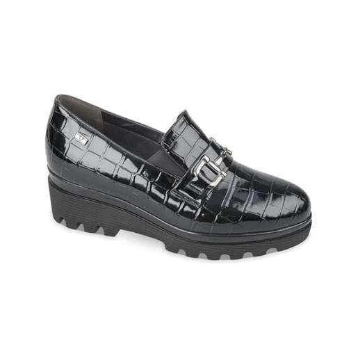 Valleverde scarpe casual zeppa donna 45104 pelle nero originale ai 2023 taglia 38 colore nero