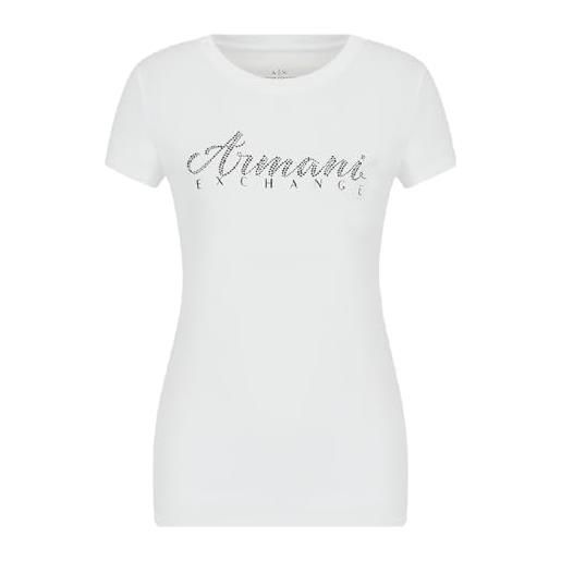ARMANI EXCHANGE short sleeve classic script logo scoop neck t-shirt, t-shirt, 