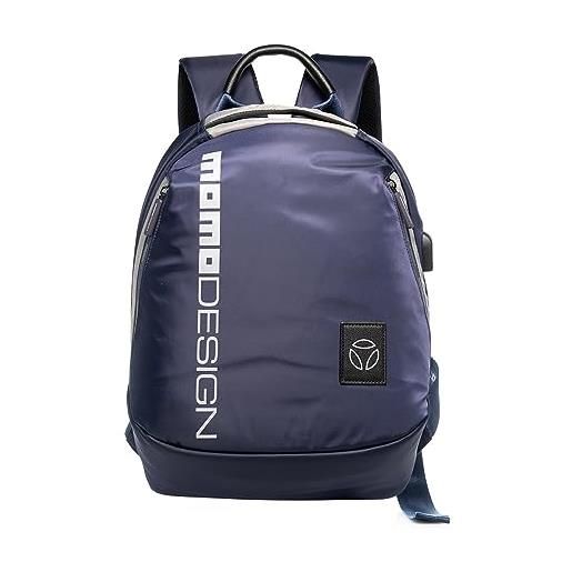 MOMO Design momodesign zaino backpack mo-01ic blu blue/grey profondità 15 cm larghezza 32 cm altezza 40 cm nylon