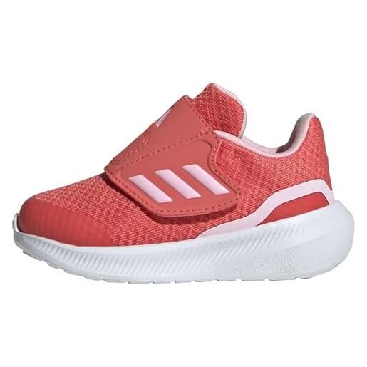 adidas runfalcon 3.0, scarpe da ginnastica unisex-bimbi 0-24, scarlatto chiaro rosa nuvola bianco, 26 eu