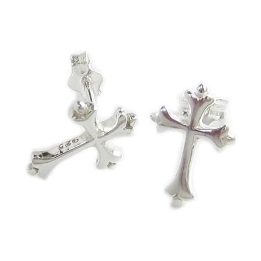 Maldon Jewellery cross sterling silver stud earrings. 925 x 1 pair crosses studs
