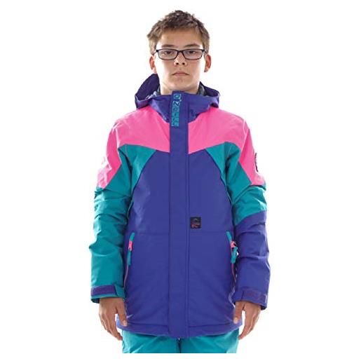 O'NEILL o`neill x-treme - giacca da sci e snowboard, in stile retrò, con paraneve riciclata