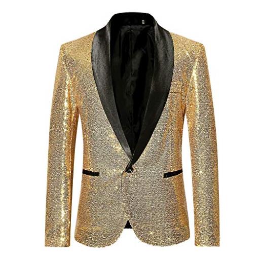 YWJewly x armadio tops elegante business solid suit outwear bluse men wedding party jacket men's coats & jackets borse porta vestiti (gold, l)