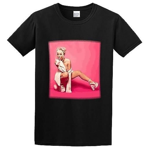 recognize men's doja cat hot pink cotton t shirt camicie e t-shirt(large)