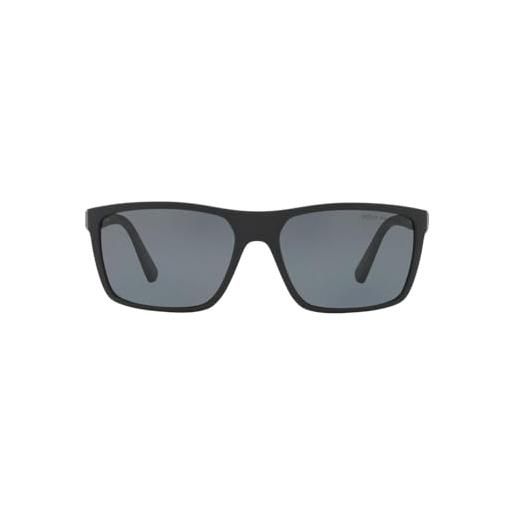 Polo Ralph Lauren 0ph4133 occhiali da sole, nero (matte black), 59 unisex-adulto