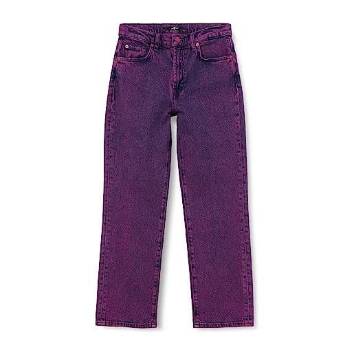 7 For All Mankind jsslc100 jeans, violet, 23 eu da donna