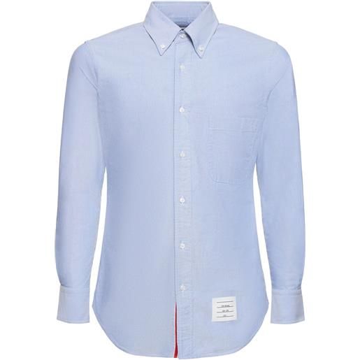 THOM BROWNE camicia in cotone oxford