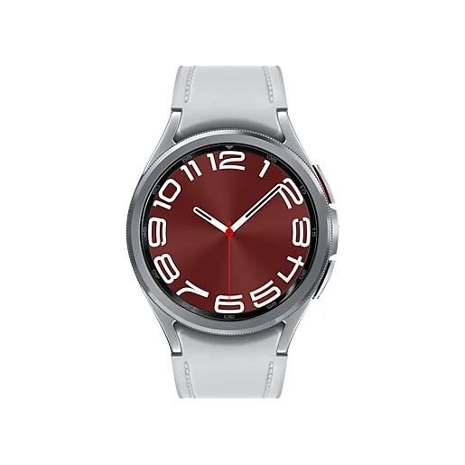 Samsung galaxy watch6 classic sm-r955fzsadbt smartwatch e orologio sportivo 3,3 cm (1.3) amoled 43 mm digitale 432 x pixel touch screen 4g argento wi-fi gps (satellitare) [sm-r955fzsadbt]