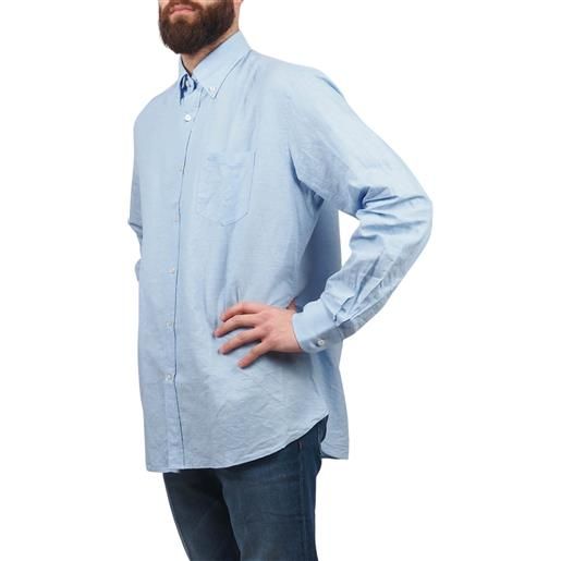 Paul & shark camicia cotone e lino classic fit