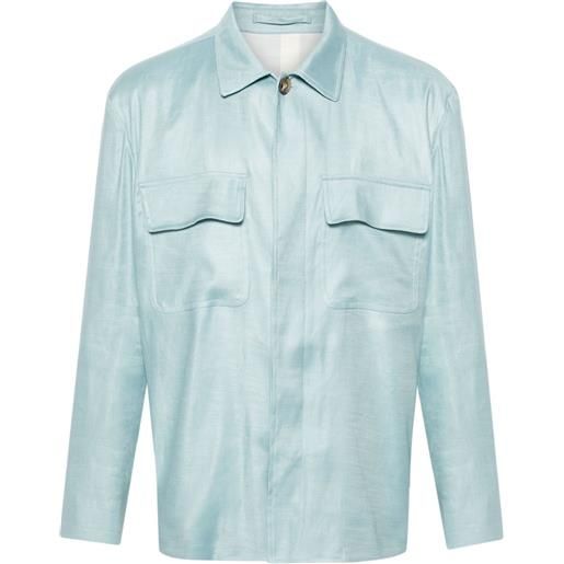 Lardini giacca-camicia - blu