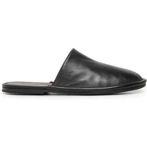 Marsèll slippers con punta tonda - nero