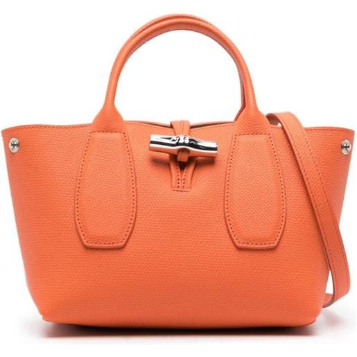 Longchamp borsa a spalla roseau piccola - arancione